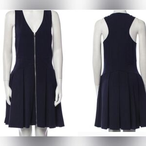 NWT- $268 Rebecca Minkoff Racerback A-Line Navy Blue Dress - M